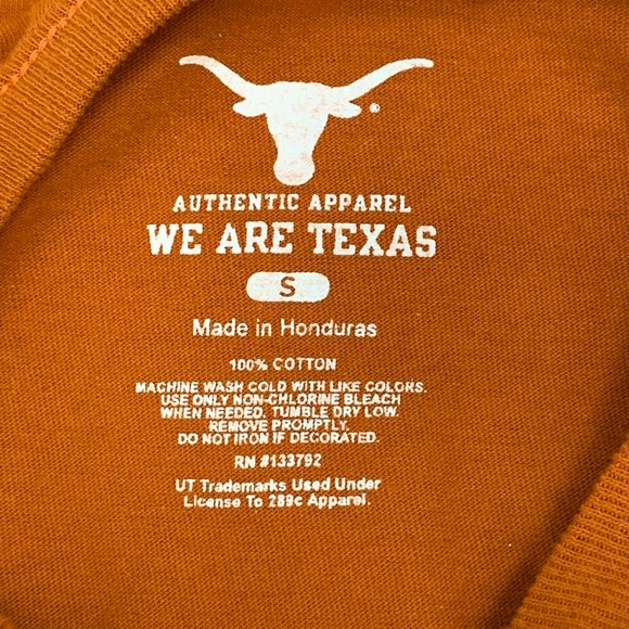 Texas Longhorn UT Cut-off Cropped T Shirt - Picture 3 of 8
